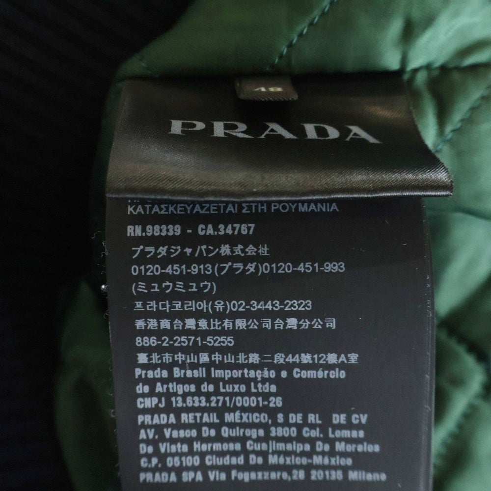 PRADA(プラダ) 18AW ハリントンジャケット ブルゾン ブラック/ホワイト SGH055 R182
