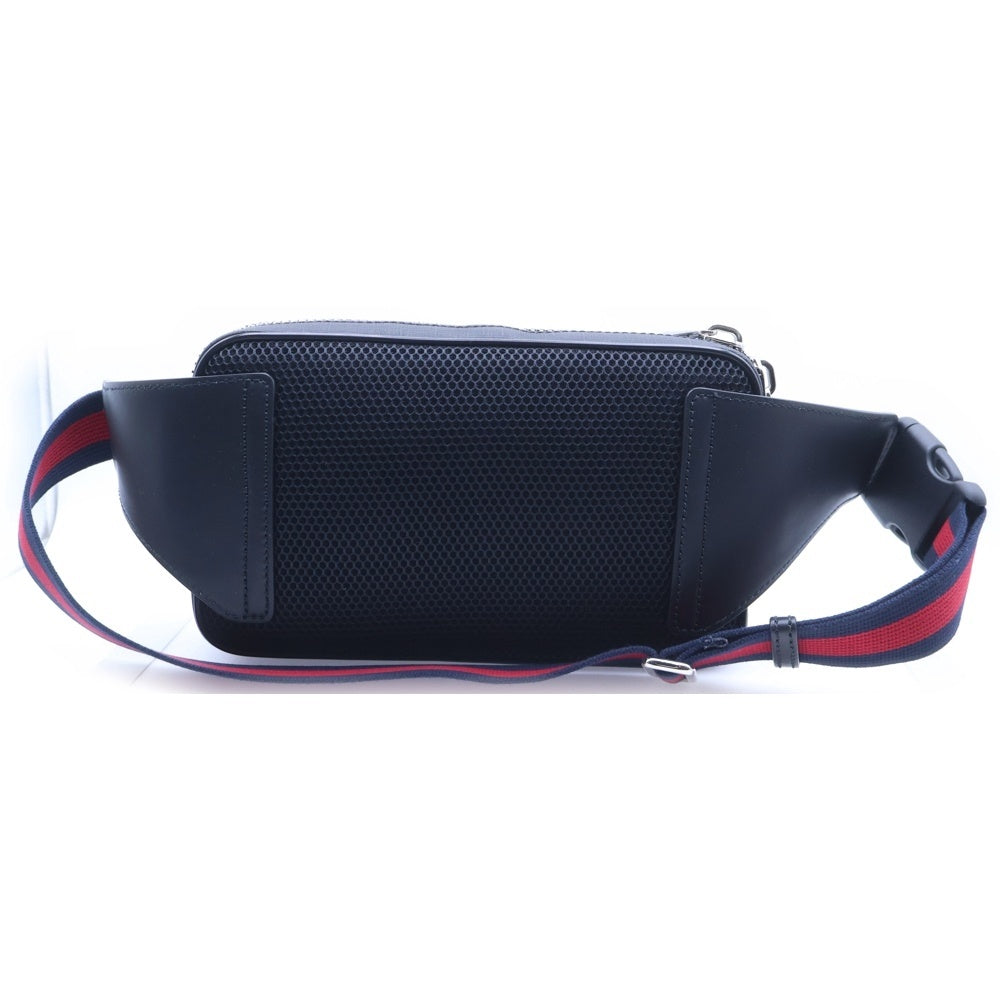 GUCCI(グッチ) GGスプリーム ボディバッグ ウエストバッグ ブラック 474293