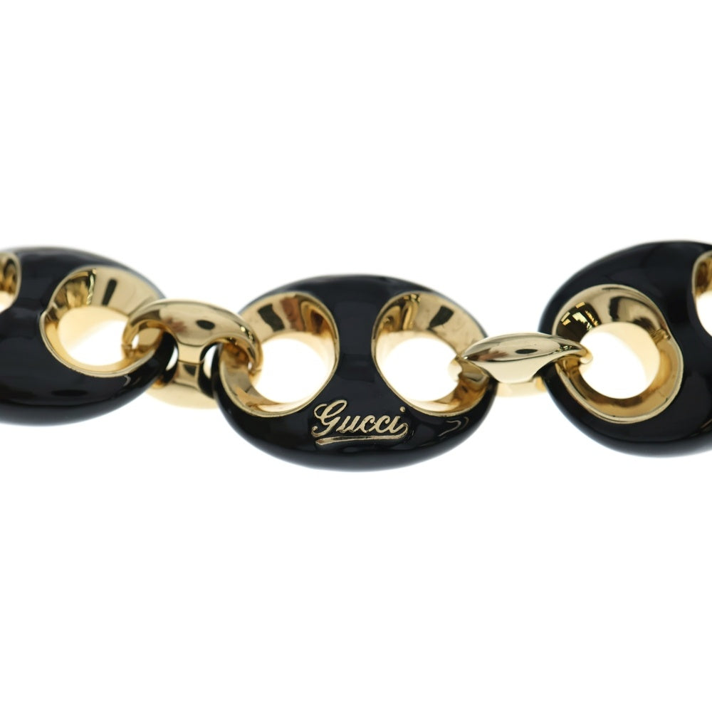 GUCCI(グッチ) マリナチェーン ネックレス ブラック/ゴールド レディース