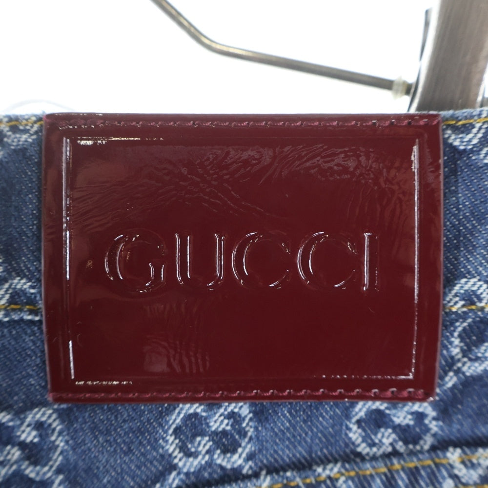 GUCCI(グッチ) GGジャガード デニムショーツ ハーフパンツ ブルー 782163