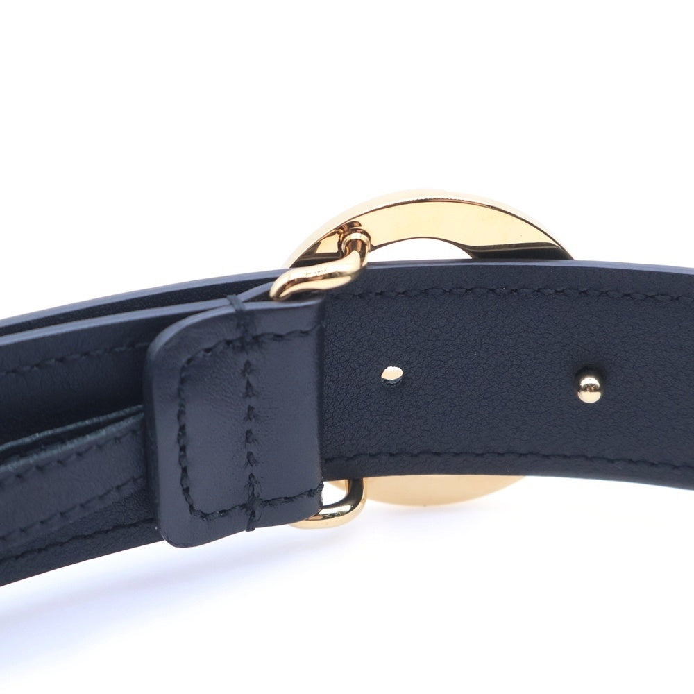 GUCCI(グッチ) インターロッキングG レザーベルト ブラック 690557