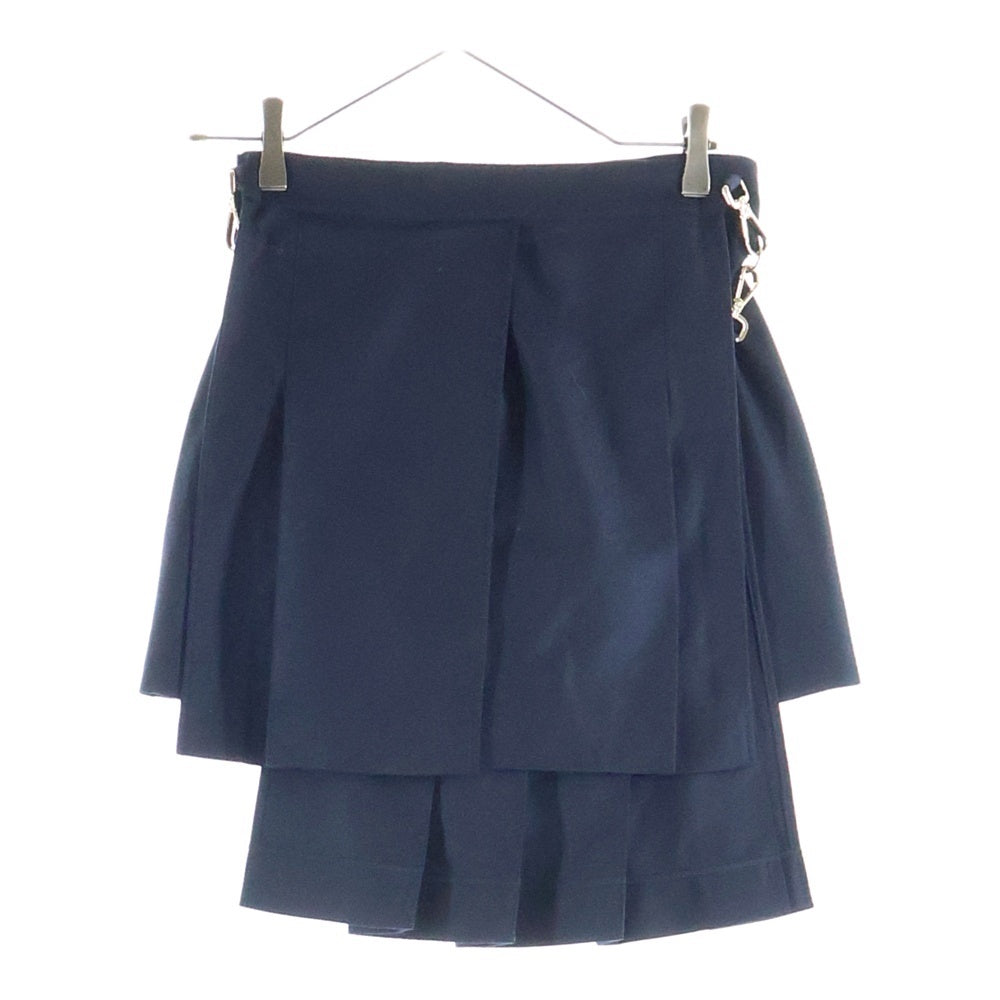 FENDI(フェンディ) 23AW High Waist Slim Fit Shorts ハイウェスト スリムフィット ショーツ ネイビー FR6533 AM3N レディース