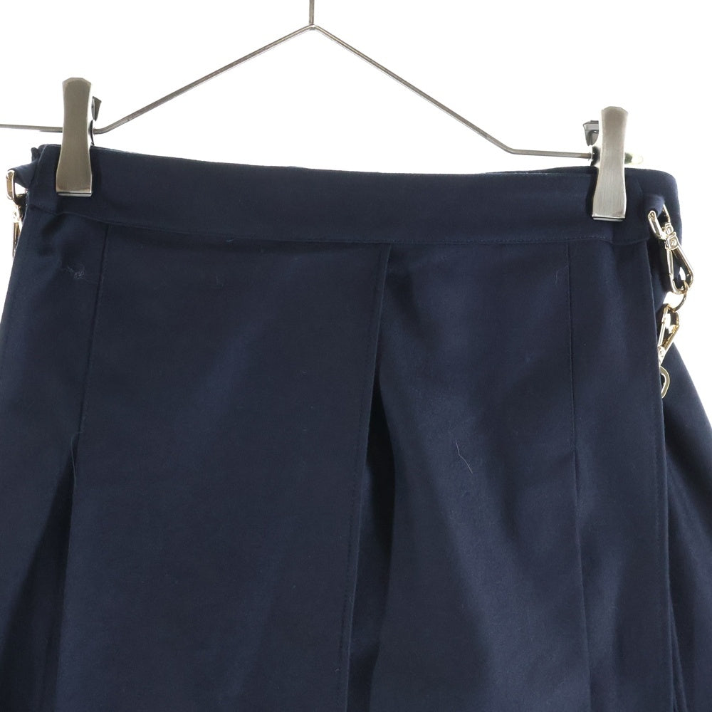 FENDI(フェンディ) 23AW High Waist Slim Fit Shorts ハイウェスト スリムフィット ショーツ ネイビー FR6533 AM3N レディース
