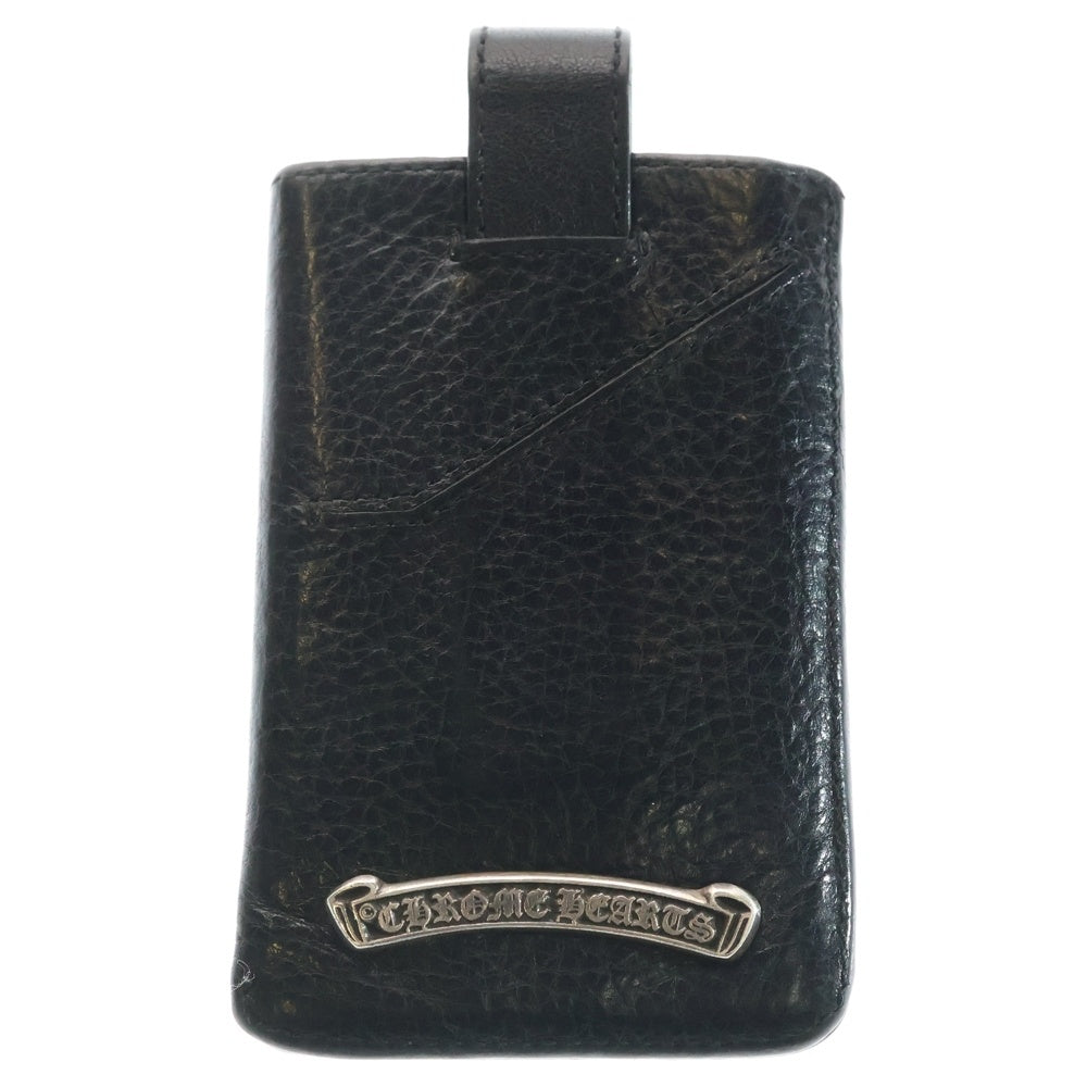 CHROME HEARTS(クロムハーツ) THE WAY I WALK CHプラスパッチレザーカードケース ブラック