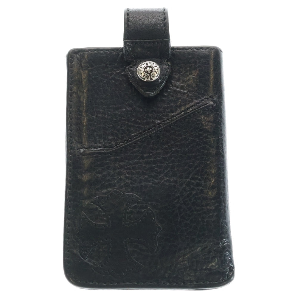 CHROME HEARTS(クロムハーツ) THE WAY I WALK CHプラスパッチレザーカードケース ブラック