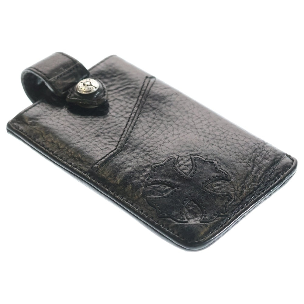 CHROME HEARTS(クロムハーツ) THE WAY I WALK CHプラスパッチレザーカードケース ブラック