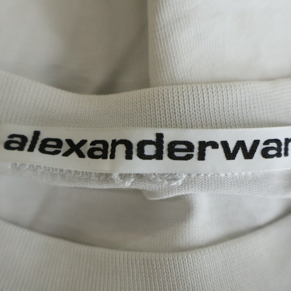 ALEXANDER WANG(アレキサンダーワン) Graphic round neck T-shirt UCC2221511 グラフィックプリント半袖Tシャツ ホワイト