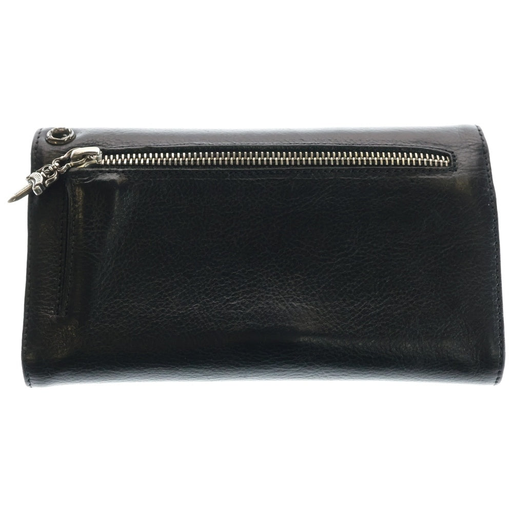 CHROME HEARTS(クロムハーツ) WAVE ウェーブ レザーウォレット 財布 ブラック BCA375