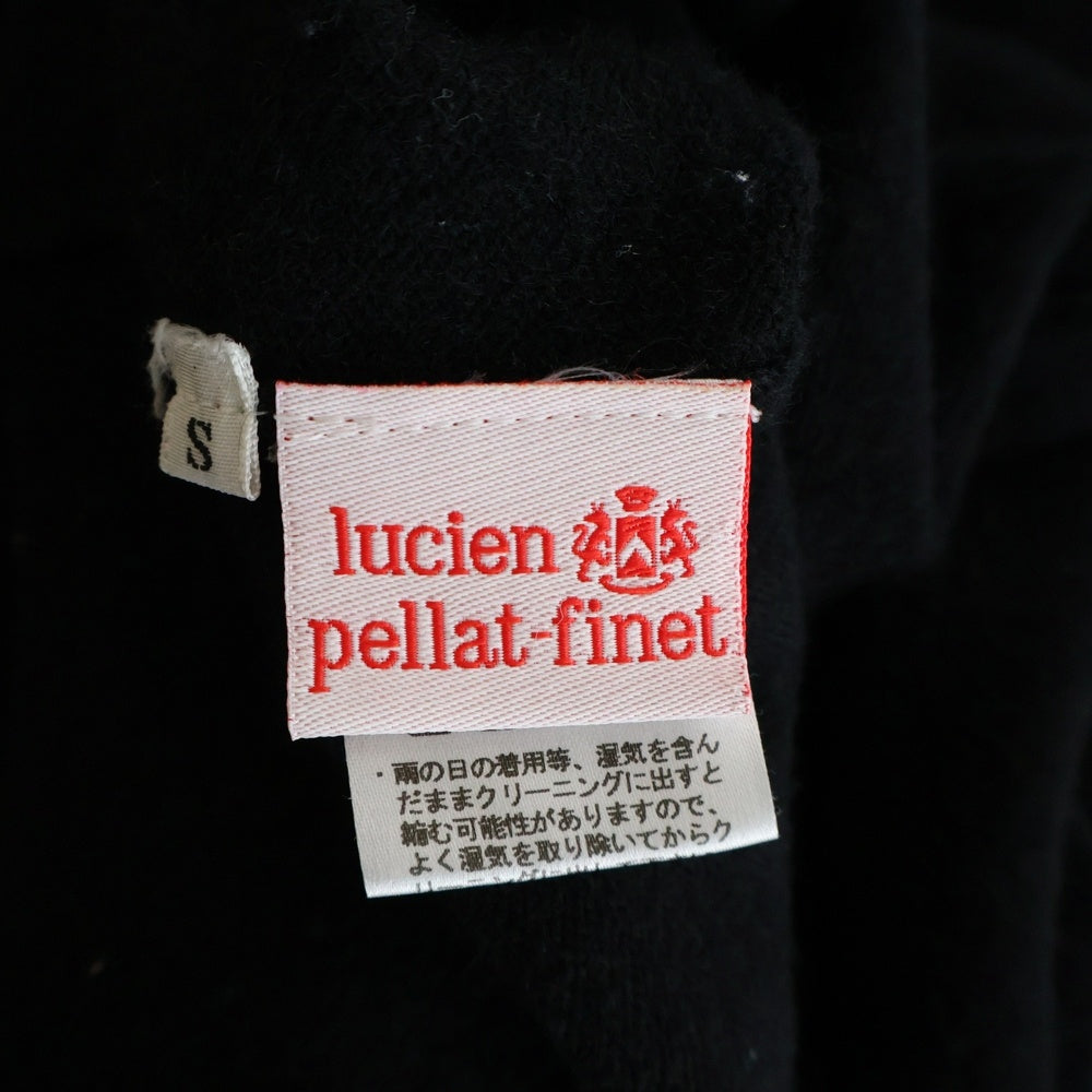 lucien pellat-finet(ルシアンペラフィネ) ドクロ刺繍 カシミア Vネックカーディガン ブラック