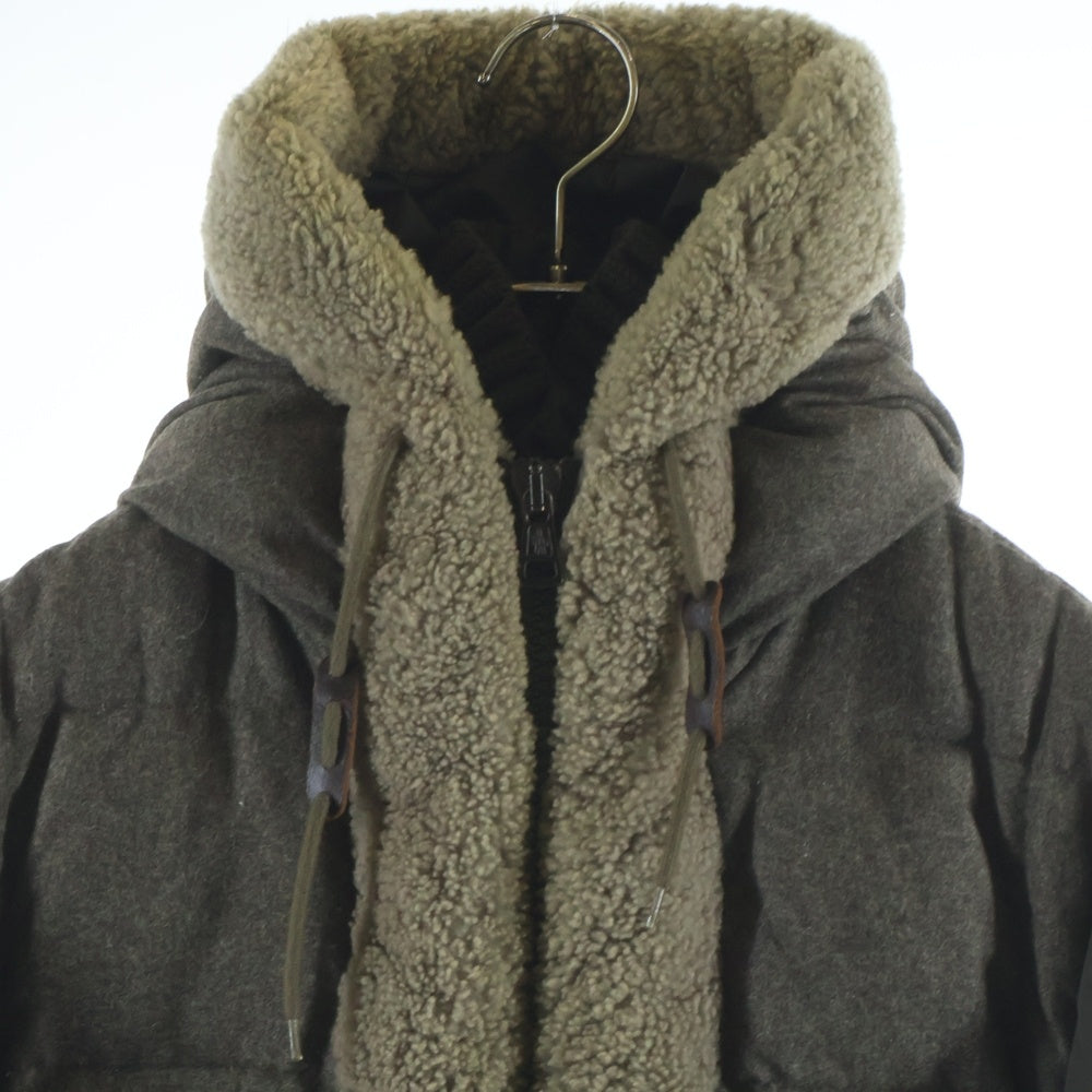 MONCLER(モンクレール) MONTMEDY モンメディ ダウンジャケット ムートン襟 カーキ 32091413991554233
