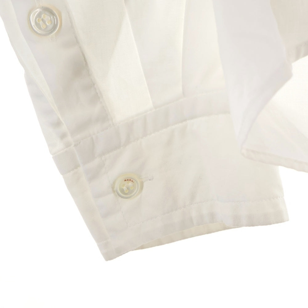 MARNI(マルニ) 25SS コットンポプリンシャツ ホワイト CAMA0610UD レディース