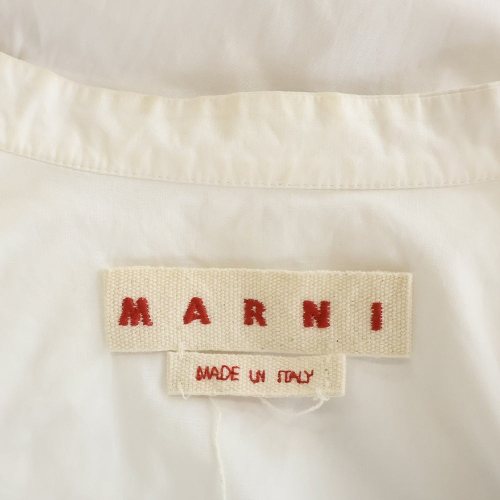 MARNI(マルニ) 25SS コットンポプリンシャツ ホワイト CAMA0610UD レディース
