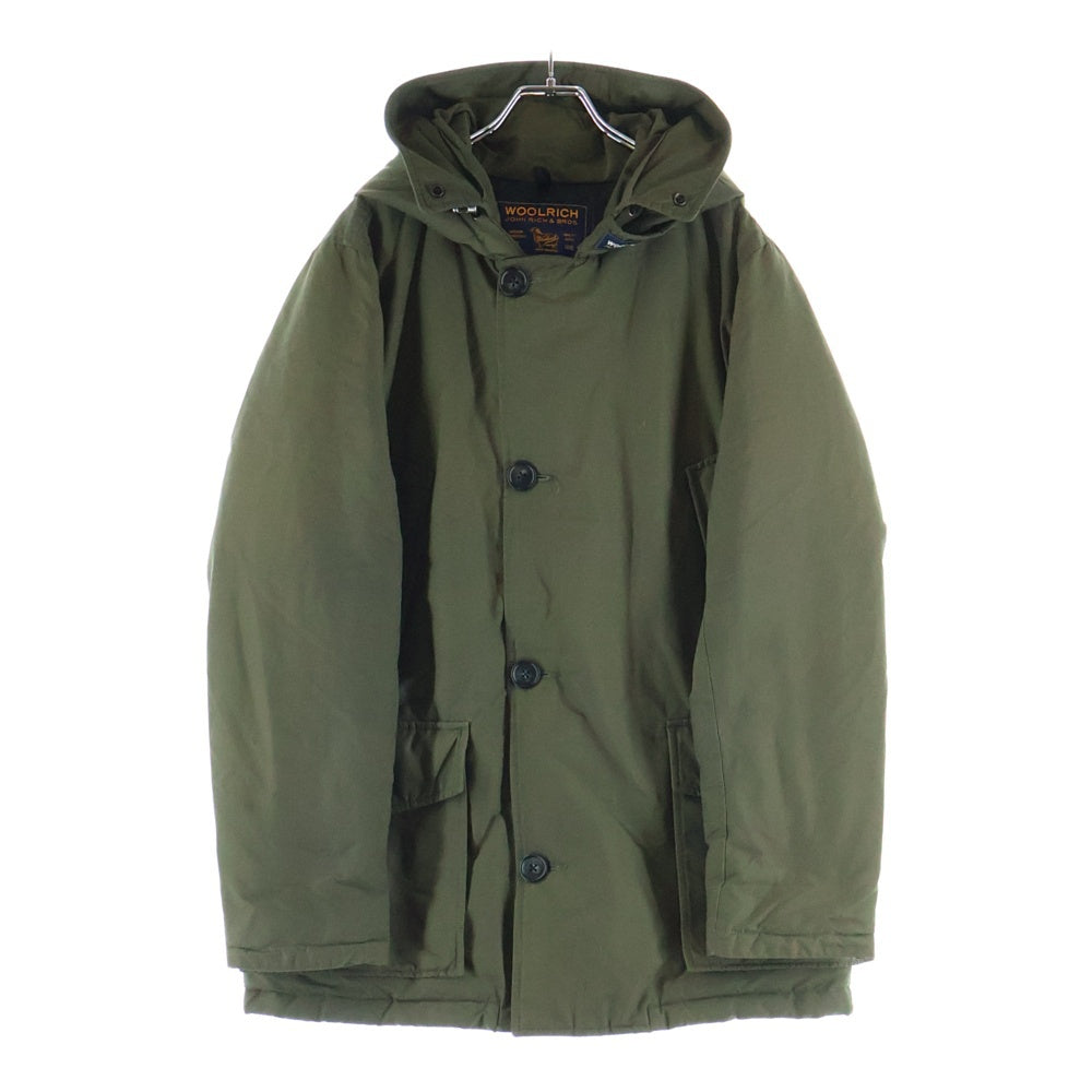 WOOLRICH(ウールリッチ) ナイロン フーデッドダウンジャケット カーキ WOCPS22805D