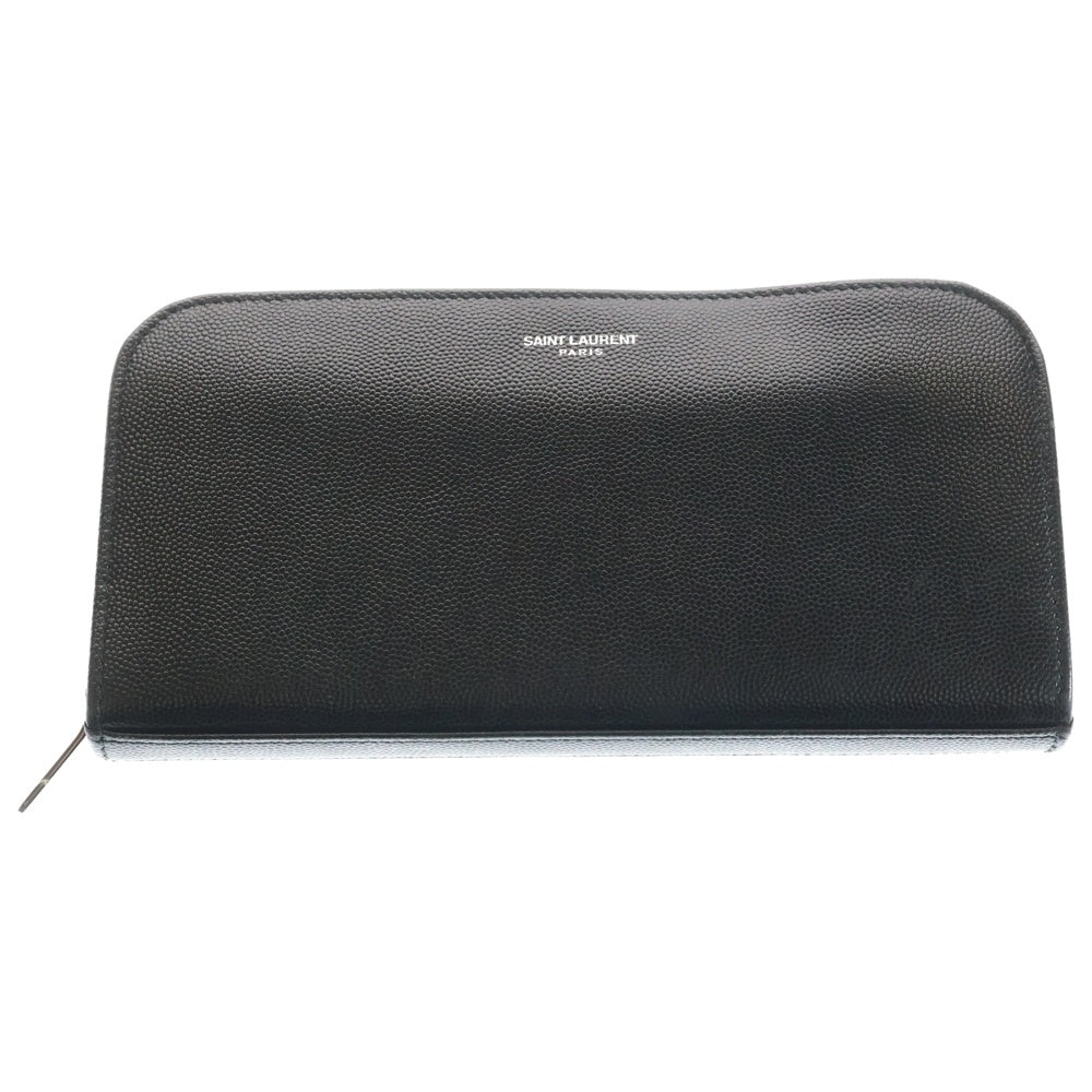 SAINT LAURENT PARIS(サンローランパリ) ラウンドファスナー 長財布 レザー ブラック 534290