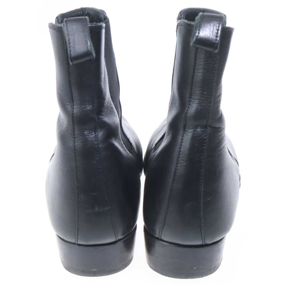 NO BRAND(ノーブランド) レザーハイカットブーツ ブラック US8/26cm