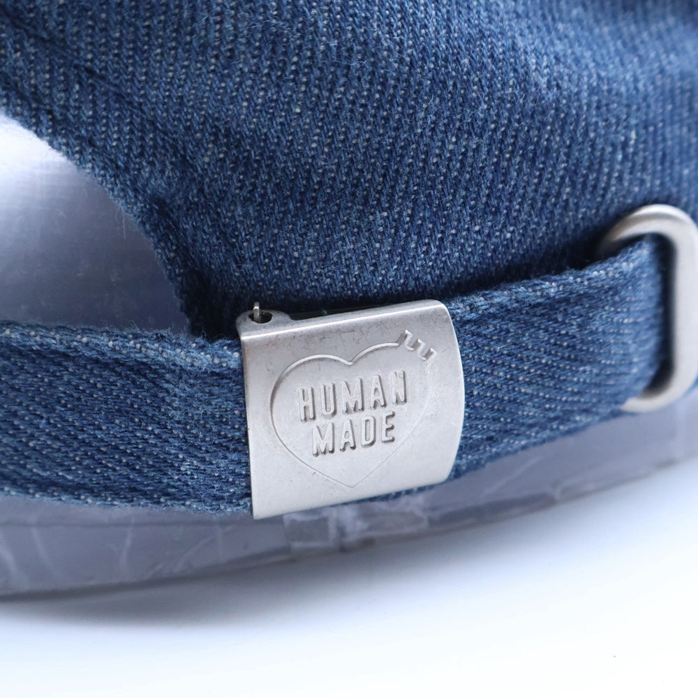 HUMAN MADE(ヒューマンメイド) フロントロゴ デニムキャップ 帽子 インディゴ
