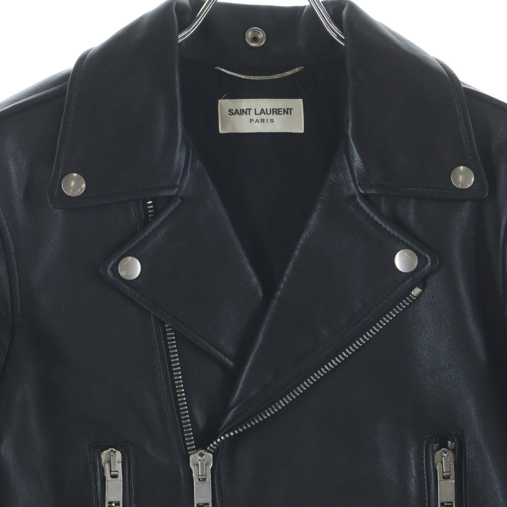 SAINT LAURENT PARIS(サンローランパリ) L01 クラシックモーターサイクル レザー ライダースジャケット ブラック 484284 Y5YA2
