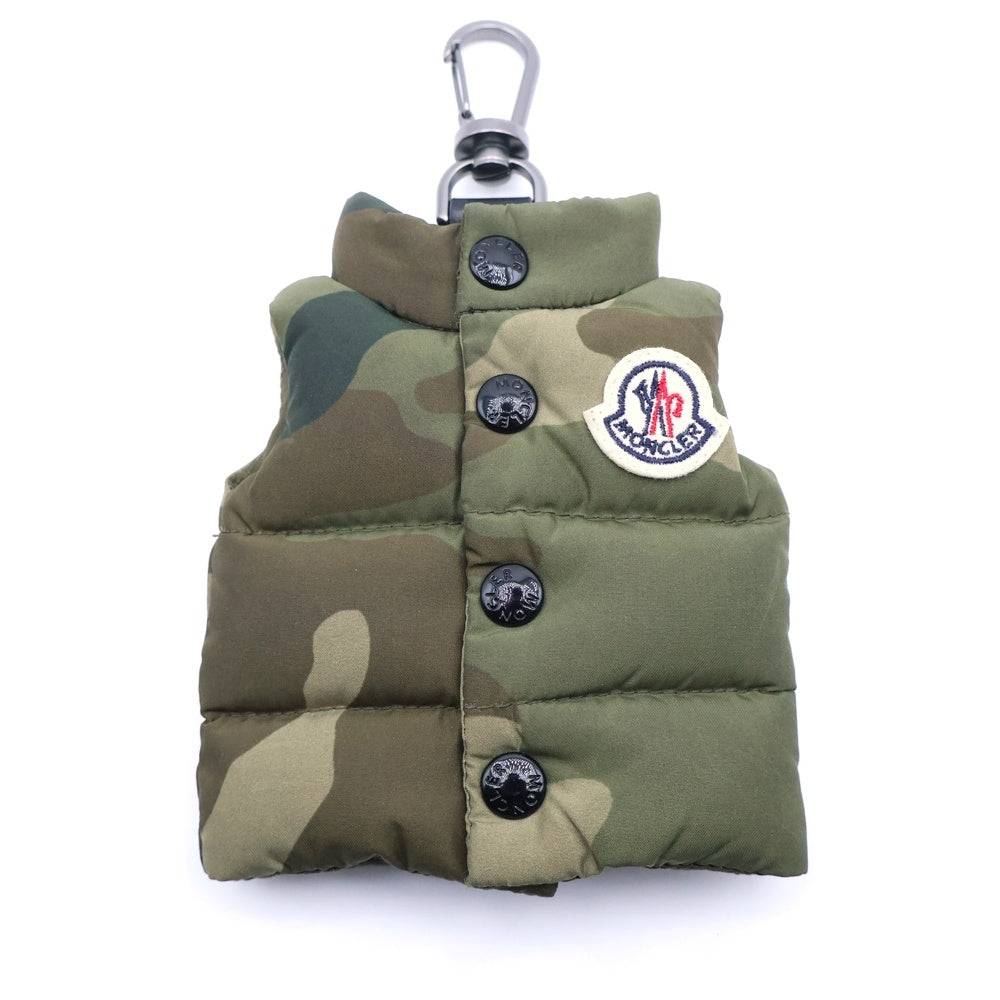 MONCLER(モンクレール) カモフラージュ柄 ダウンベスト型 キーリング キーチェーン グリーン K209A600002 M7727