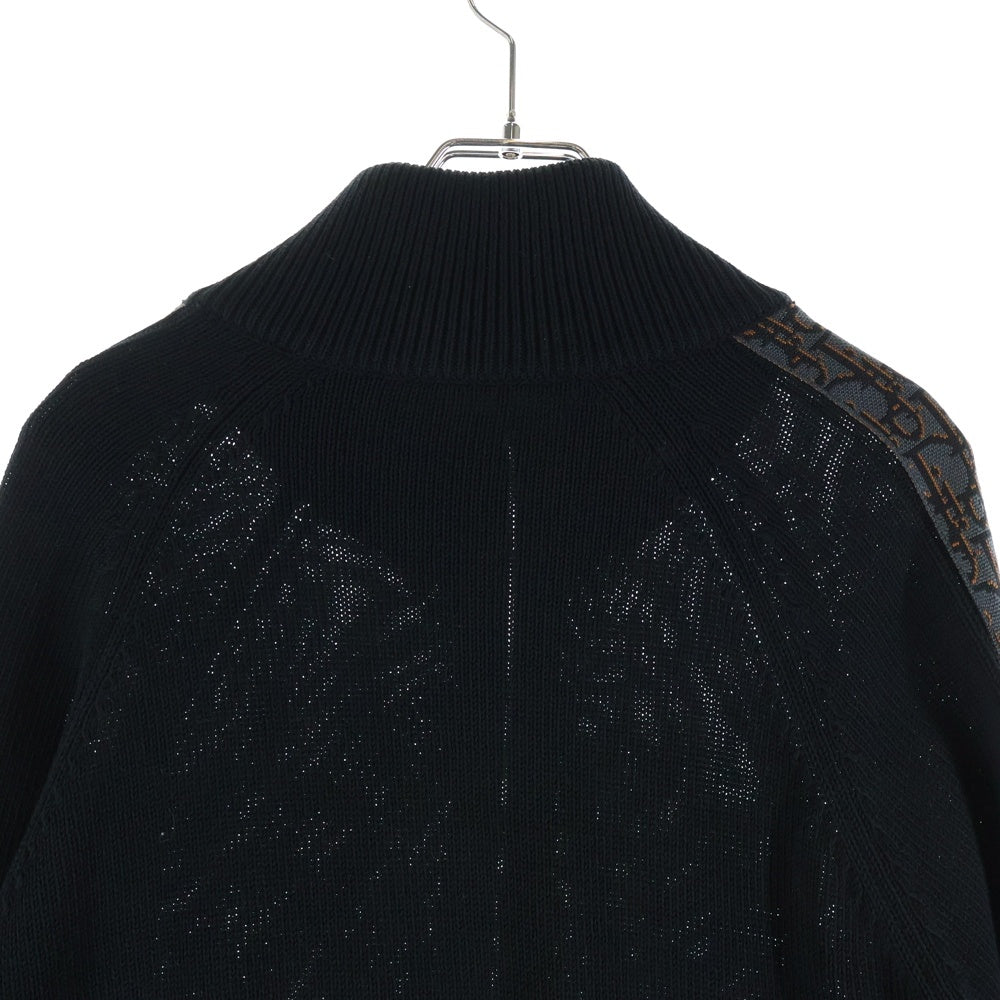 DIOR(ディオール) トロッター ドライバーズ ジップアップ ニット ジャケット ブラック 113M223AT187