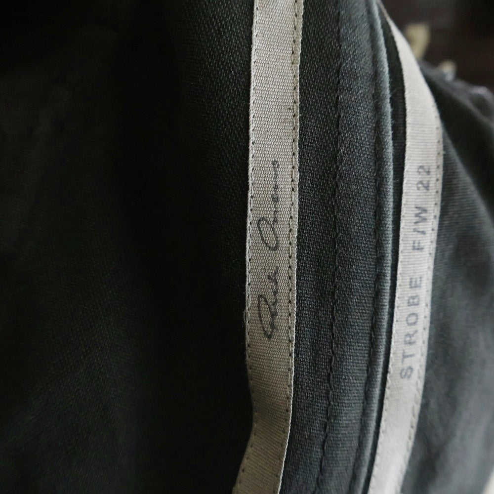 Rick Owens(リックオウエンス) 22AW BAUHAUS CARGO レザーバウハウスカーゴロングパンツ ブラック RU02B2377-LSG