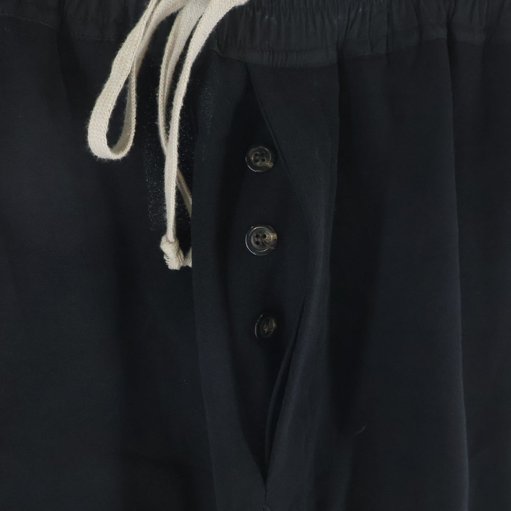 Rick Owens(リックオウエンス) 19AW Astaire アステア ウールドローストリングパンツ ブラック RU19F4395-WT