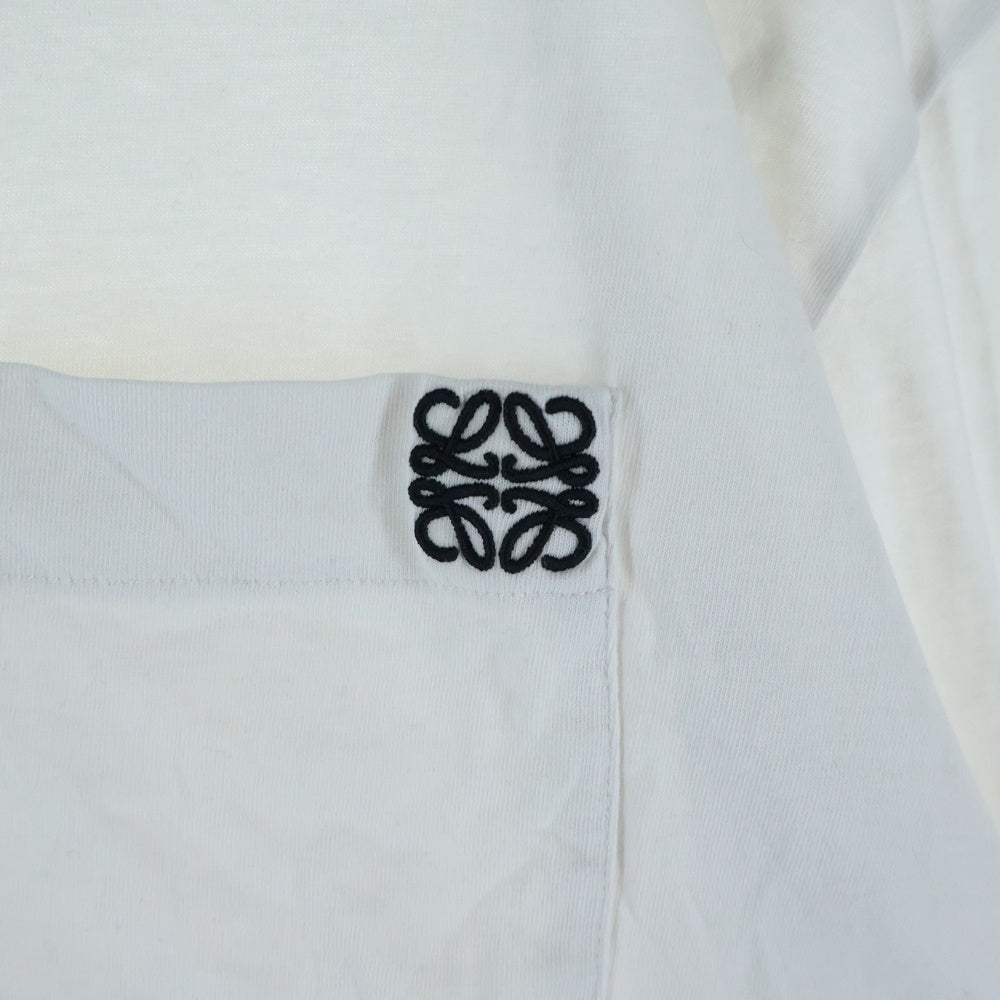 LOEWE(ロエベ) ロゴ刺繍 クルーネックロングスリーブTシャツ ホワイト H562Y24J04