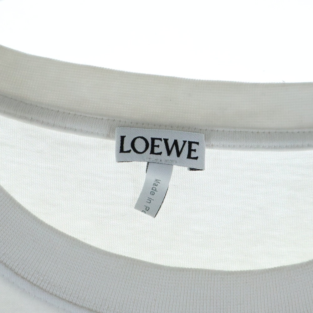 LOEWE(ロエベ) ロゴ刺繍 クルーネックロングスリーブTシャツ ホワイト H562Y24J04