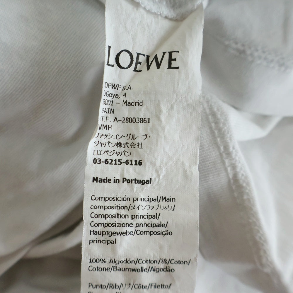 LOEWE(ロエベ) ロゴ刺繍 クルーネックロングスリーブTシャツ ホワイト H562Y24J04
