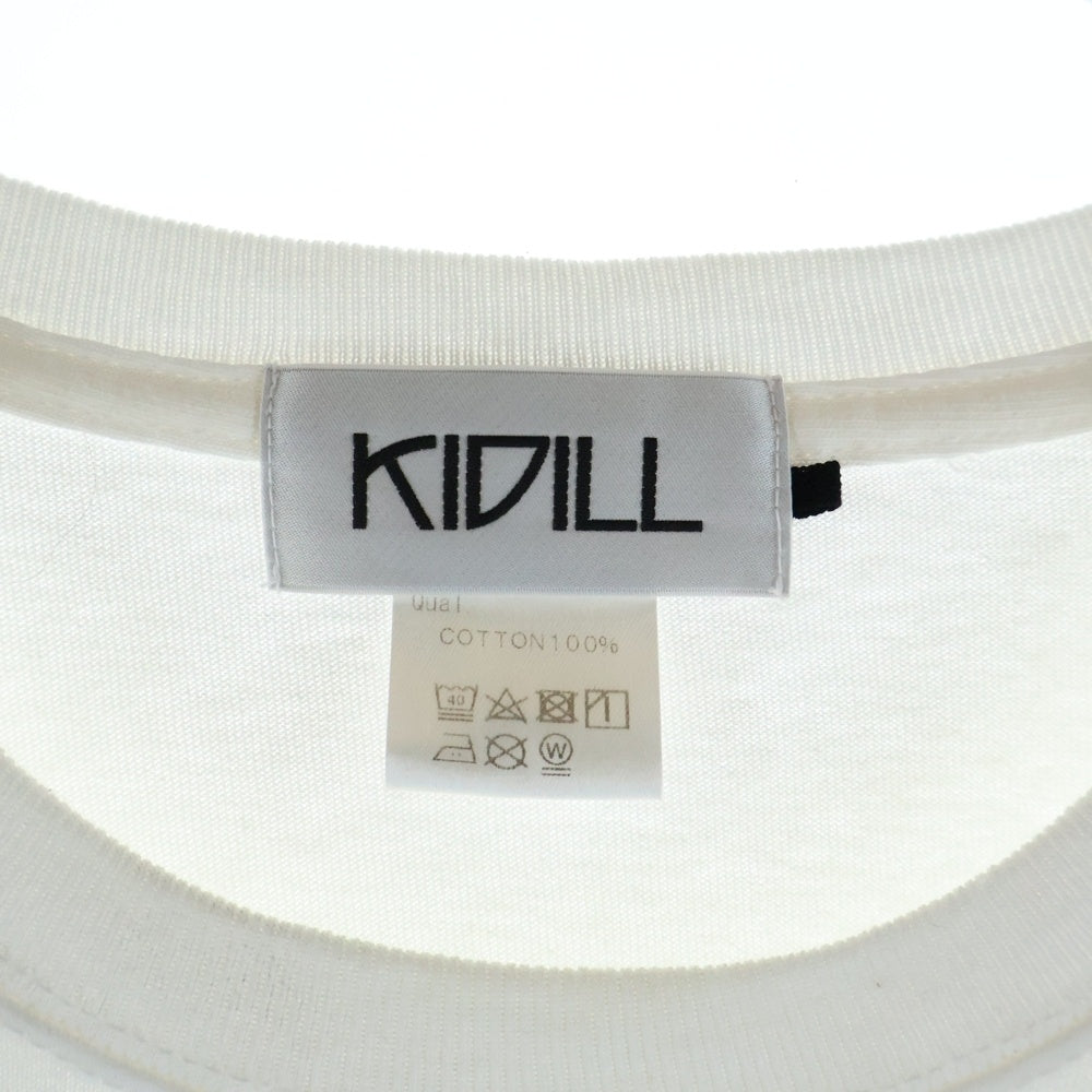 KIDILL(キディル) COLLABORATION WITH MAYA SHIBASAKI マヤ シバサキ ロゴ プリント 半袖 カットソー ホワイト KL707