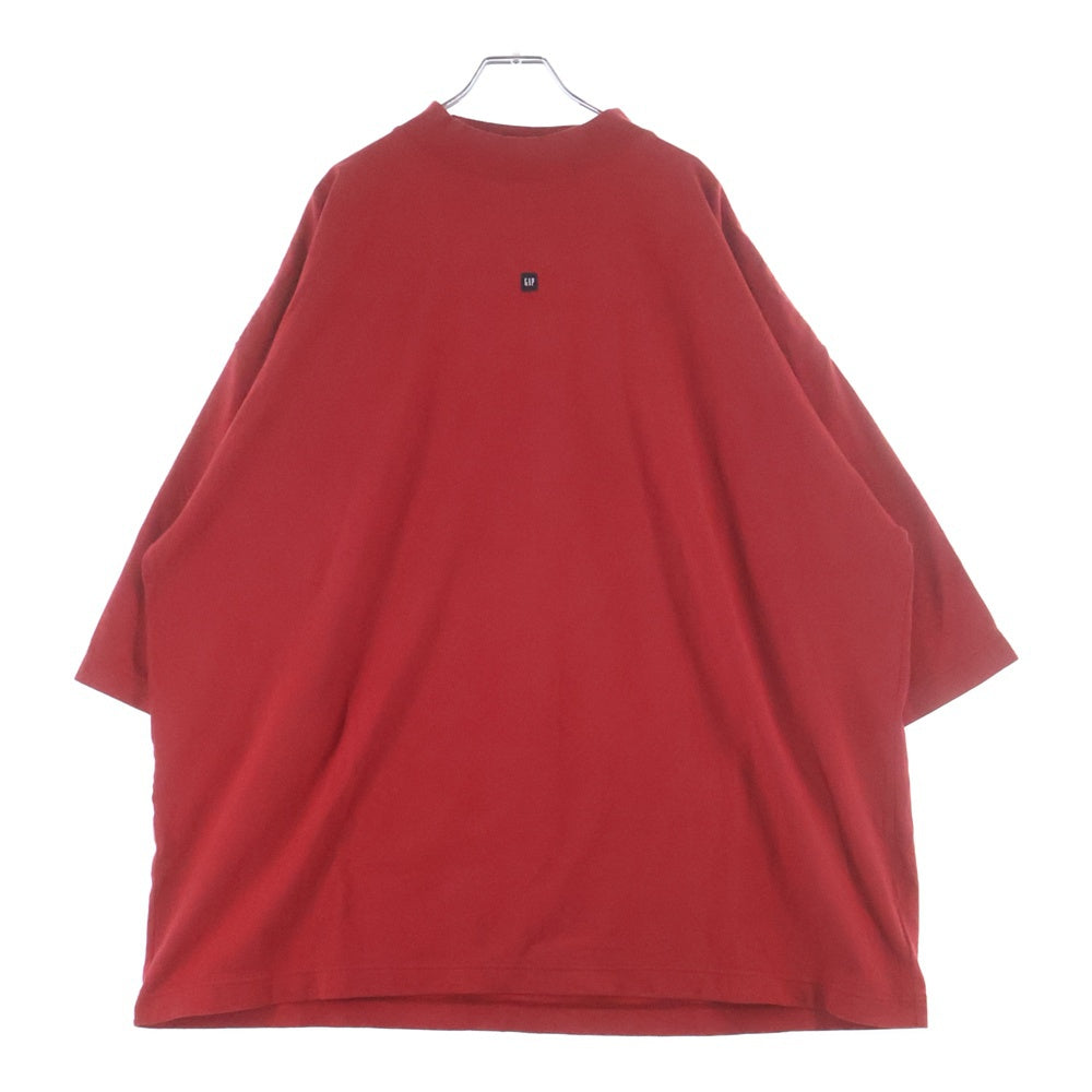 YEEZY GAP(イージーギャップ) ×BALENCIAGA LOGO 3/4 SLEEVE TEE バレンシアガ フロントロゴ 半袖Tシャツ カットソー レッド