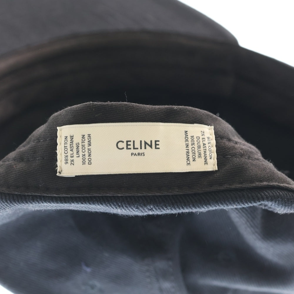 CELINE(セリーヌ) ベースボールキャップ パネルキャップ 帽子 ブラック