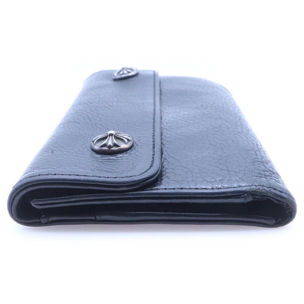 CHROME HEARTS(クロムハーツ) WAVE ウェーブ レザーウォレット 財布 ブラックBCA375