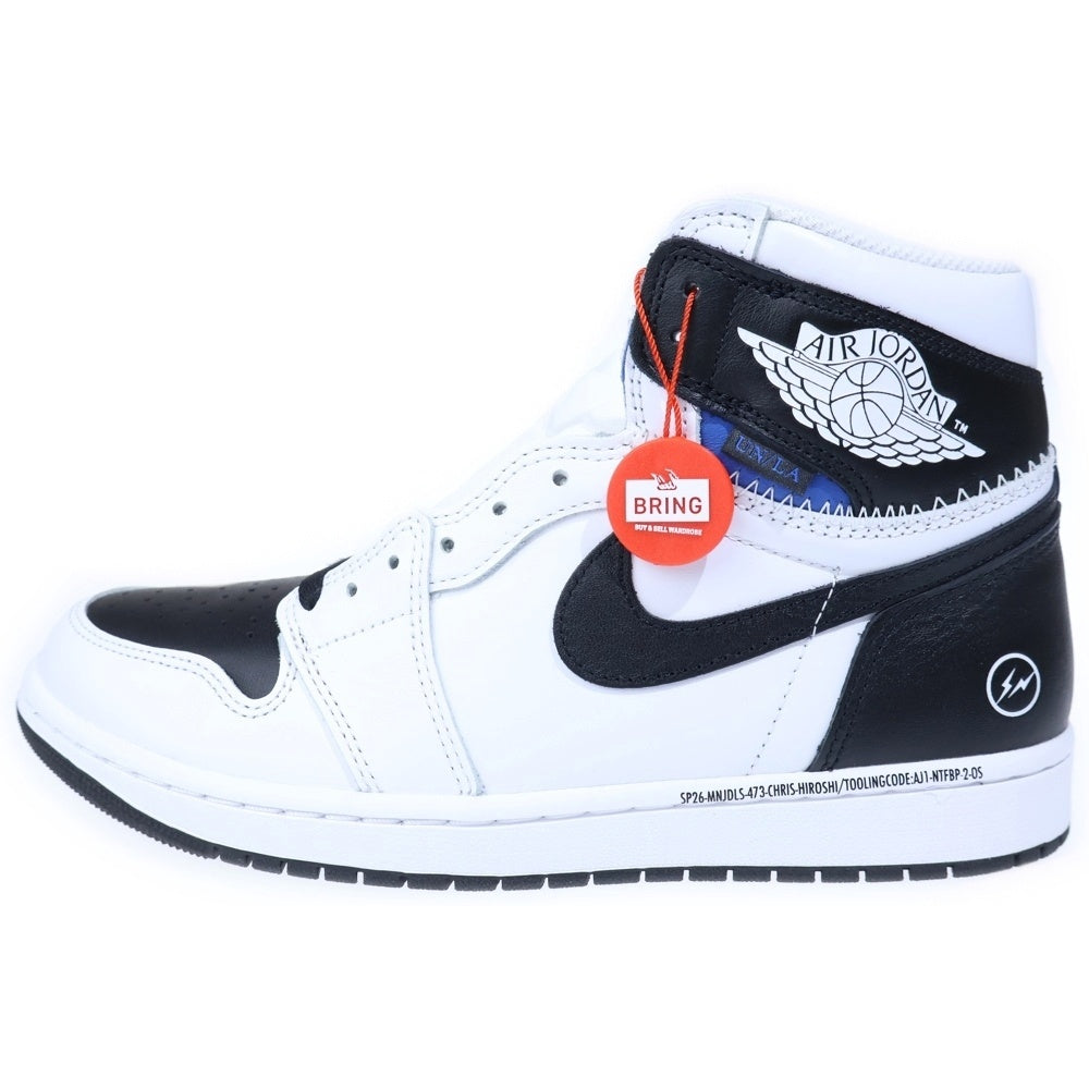 NIKE(ナイキ) Fragment design × UNION × Nike Air Jordan 1 Retro High OG Black/White フラグメントデザイン エアジョーダン1 US10.5/28.5cm