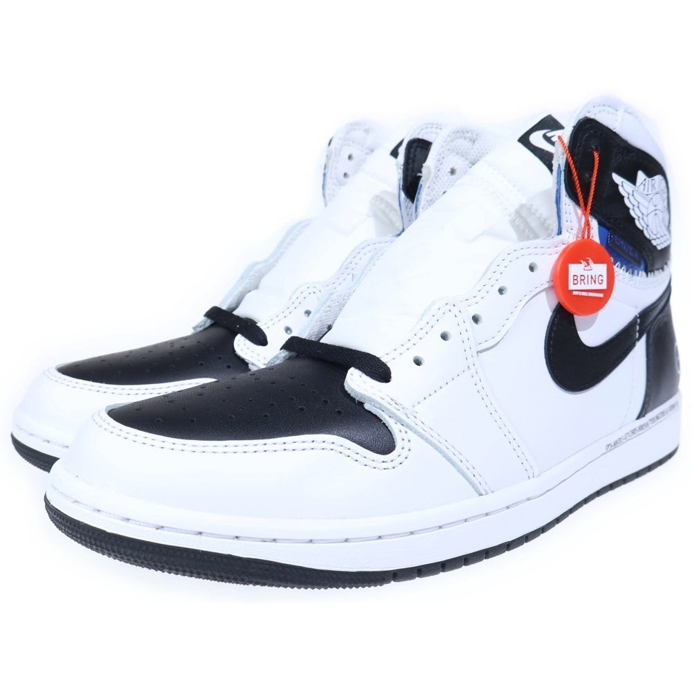 NIKE(ナイキ) Fragment design × UNION × Nike Air Jordan 1 Retro High OG Black/White フラグメントデザイン エアジョーダン1 US10.5/28.5cm