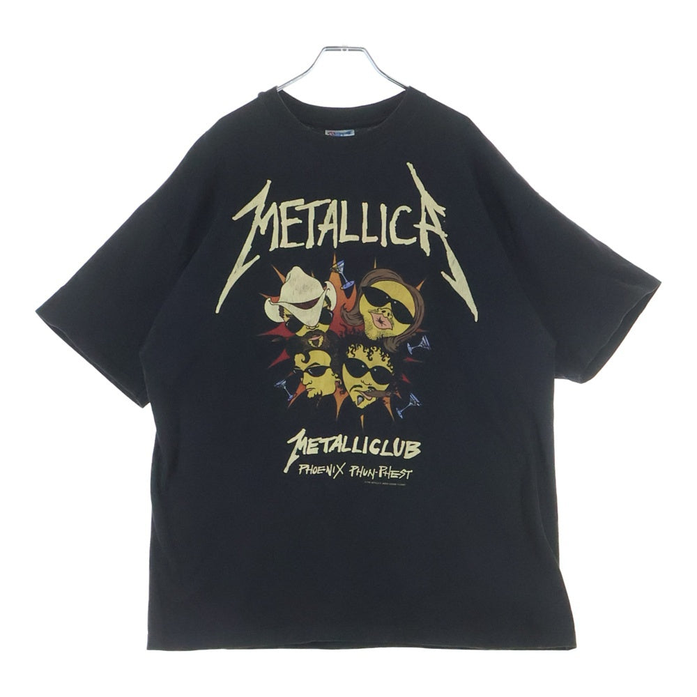 VINTAGE(ヴィンテージ) 90s METALLICA METALLICA METAL CLUB SLIM メタリカ メタル クラブ スリム 半袖Tシャツ カットソー ブラック