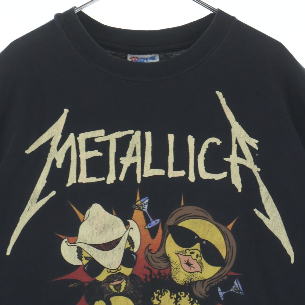 VINTAGE(ヴィンテージ) 90s METALLICA METALLICA METAL CLUB SLIM メタリカ メタル クラブ スリム 半袖Tシャツ カットソー ブラック
