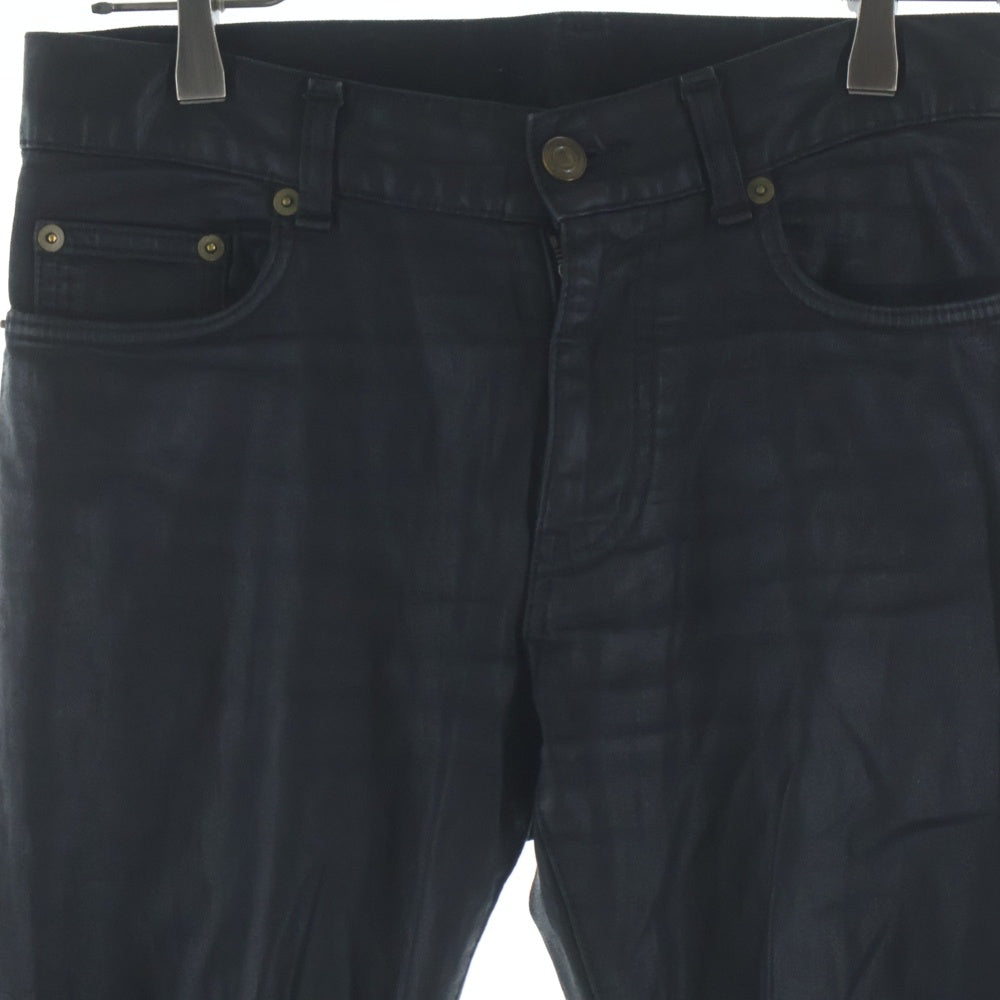 SAINT LAURENT PARIS(サンローランパリ) COATING PANT エディ期 コーティングパンツ ブラック 321467 YV060