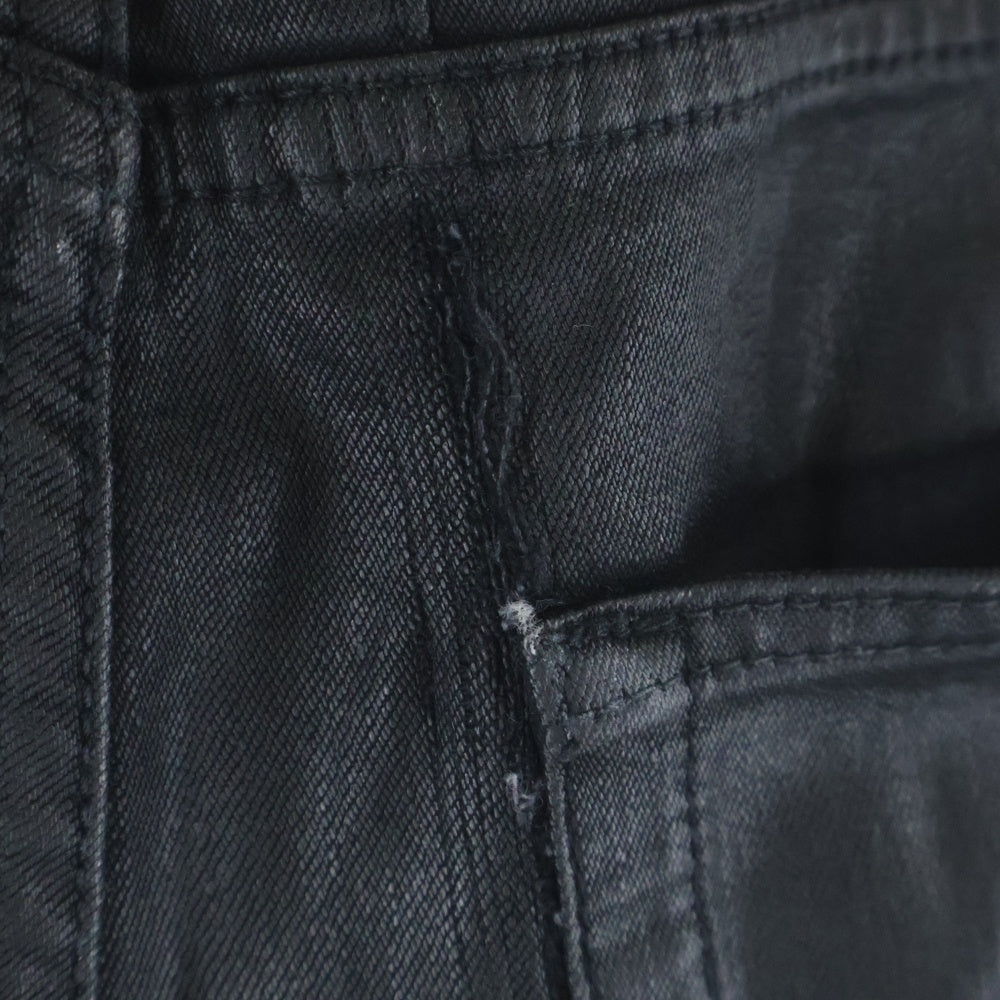 SAINT LAURENT PARIS(サンローランパリ) COATING PANT エディ期 コーティングパンツ ブラック 321467 YV060
