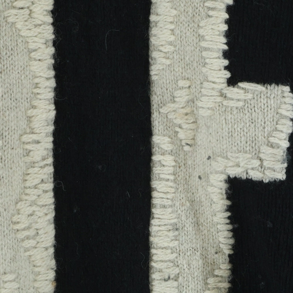 SAINT MICHAEL(セントマイケル) 22AW CLF MEN KNIT フロントデザイン ニットセーター ダメージ加工 デストロイ加工 ブラック SM-A22-0000-033