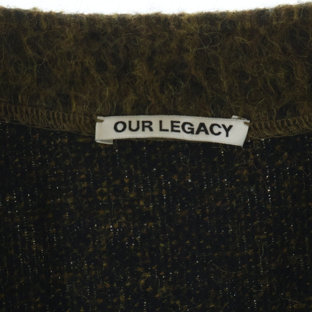 OUR LEGACY(アワーレガシー) 21AW CARDIGAN OLIVE MELANGE MOHAIR モヘヤニットカーディガン カーキ M4213CRM