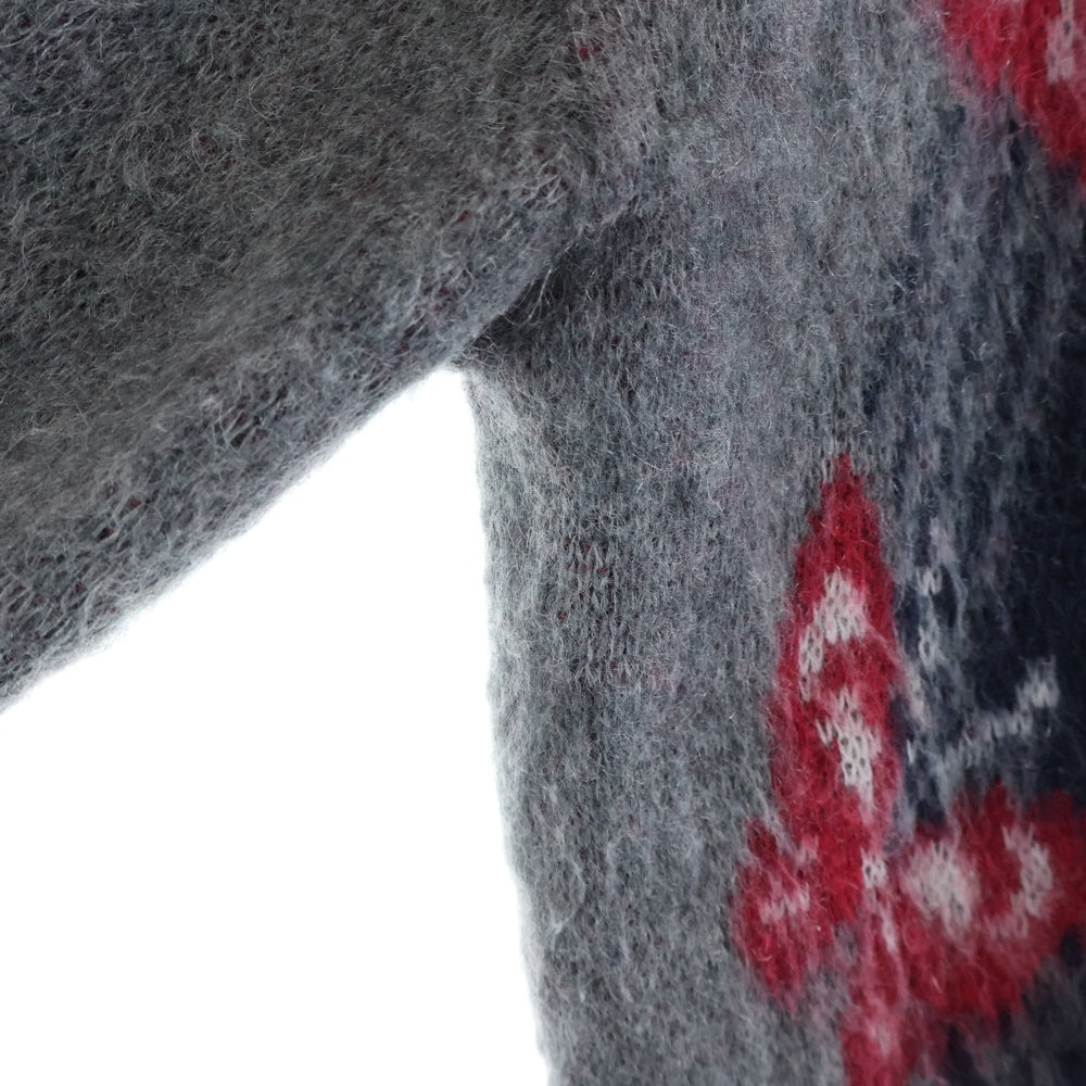 Needles(ニードルス) 22AW MOHIAR PAPILLON CARDIGAN モヘア パピヨン ニット カーディガン グレー LQ275