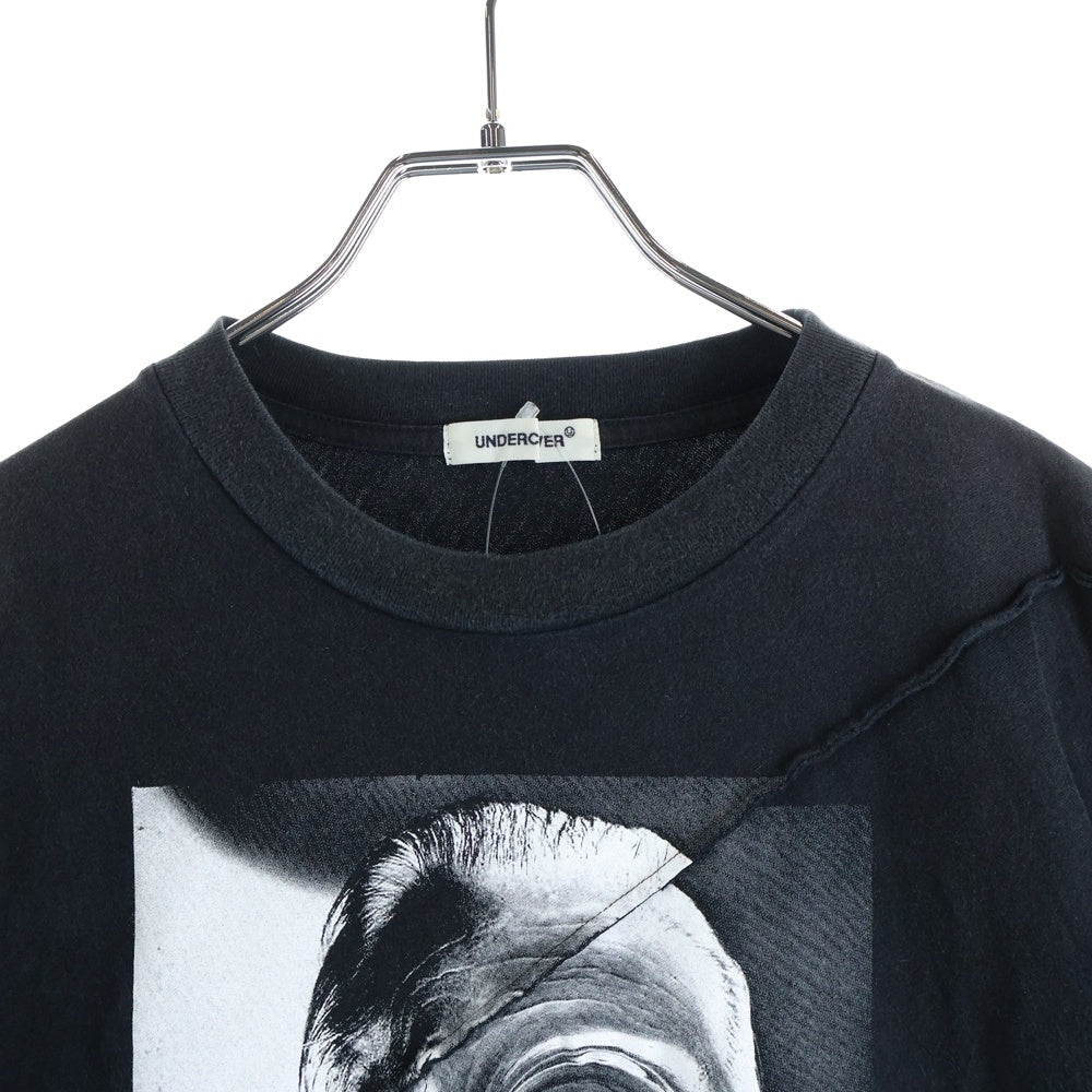 UNDERCOVER(アンダーカバー) 24AW GURUGURU スパイラル切替 TEE 半袖Tシャツ カットソー ブラック UP2D4809-1