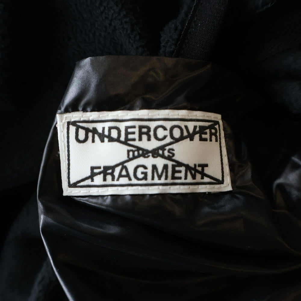 UNDERCOVER(アンダーカバー) 25AW × fragment design フラグメント Fleece China Jacket フリースジャケット チャイナジャケット ブラック UC2E9209