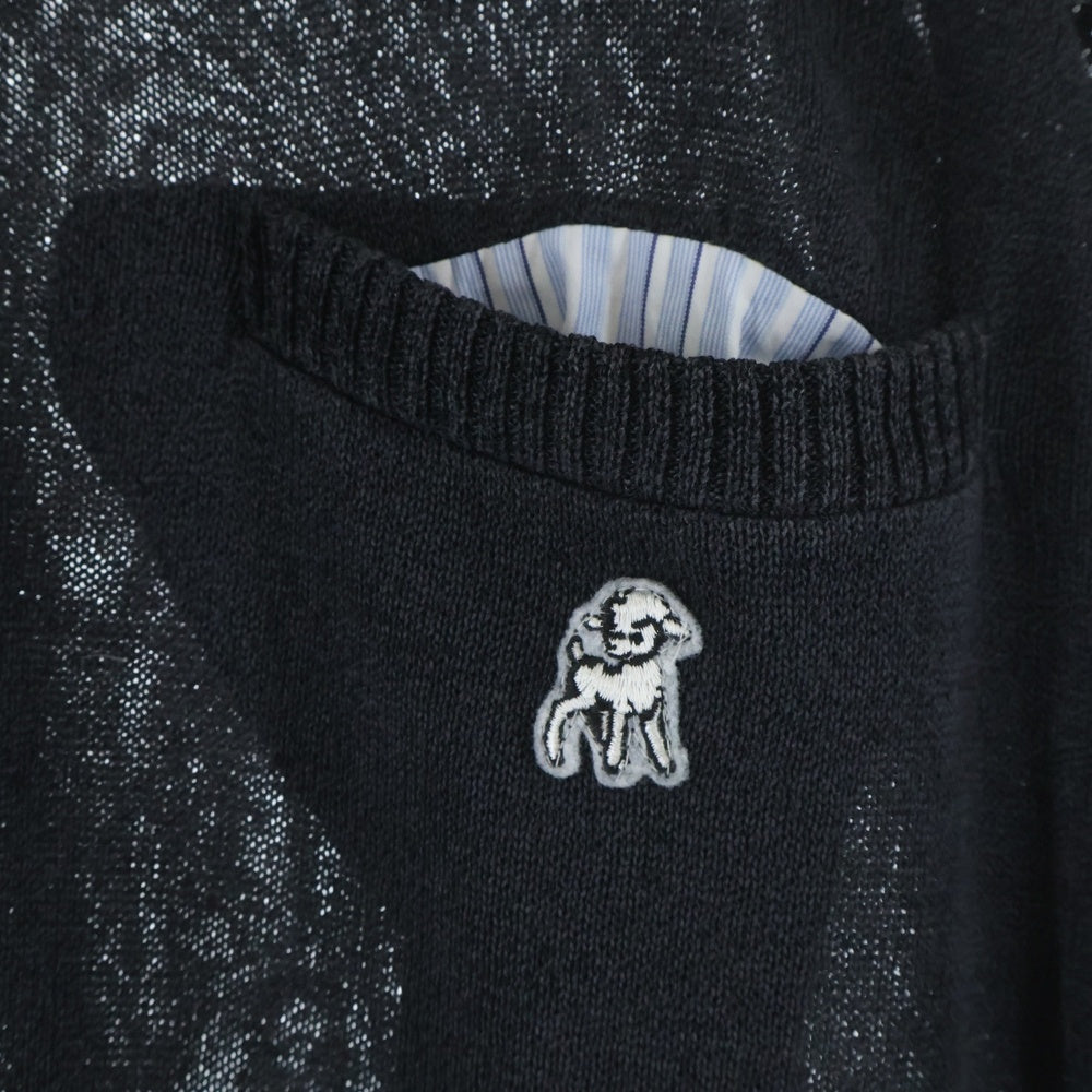 UNDERCOVER(アンダーカバー) the Shepherd 和紙混 ニットプルオーバーニット クルーネックニット グレー US1D4902