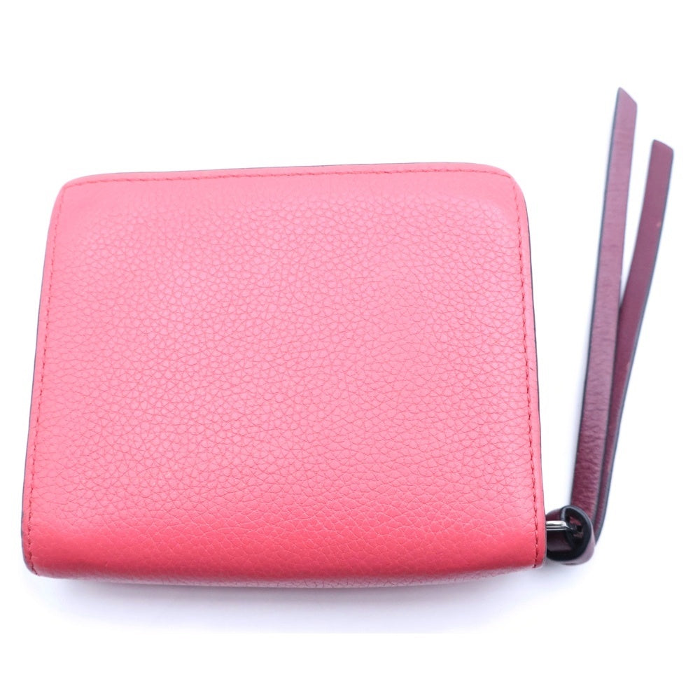 LOEWE(ロエベ) Compact zip wallet コンパクト ジップウォレット 財布 レッド レディース