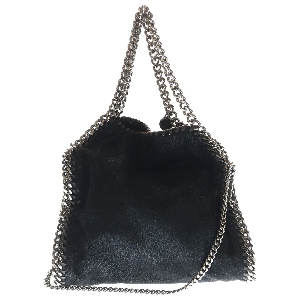STELLA McCARTNEY(ステラマッカートニー) ファラベラ ミニ レザートートバッグ ブラック/シルバー