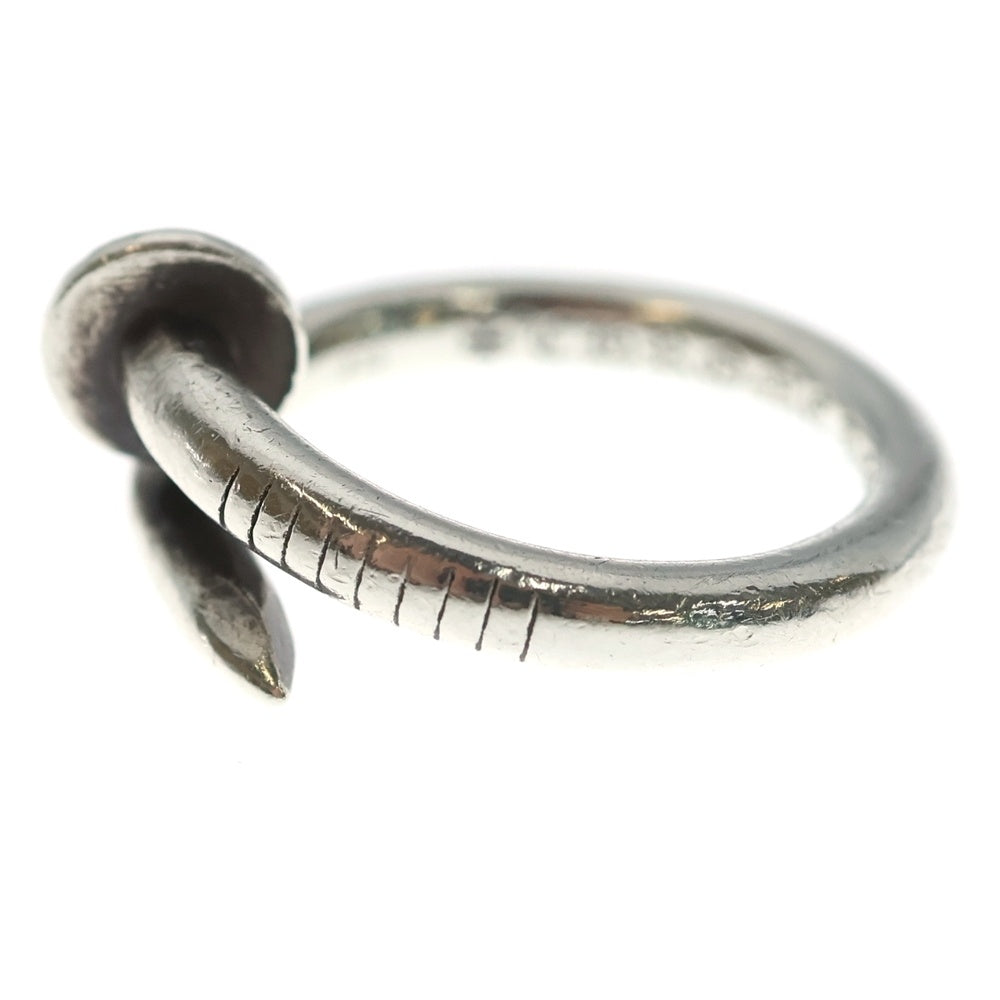 CHROME HEARTS(クロムハーツ) NAIL FLAT ネイル フラット リング シルバー BCA350