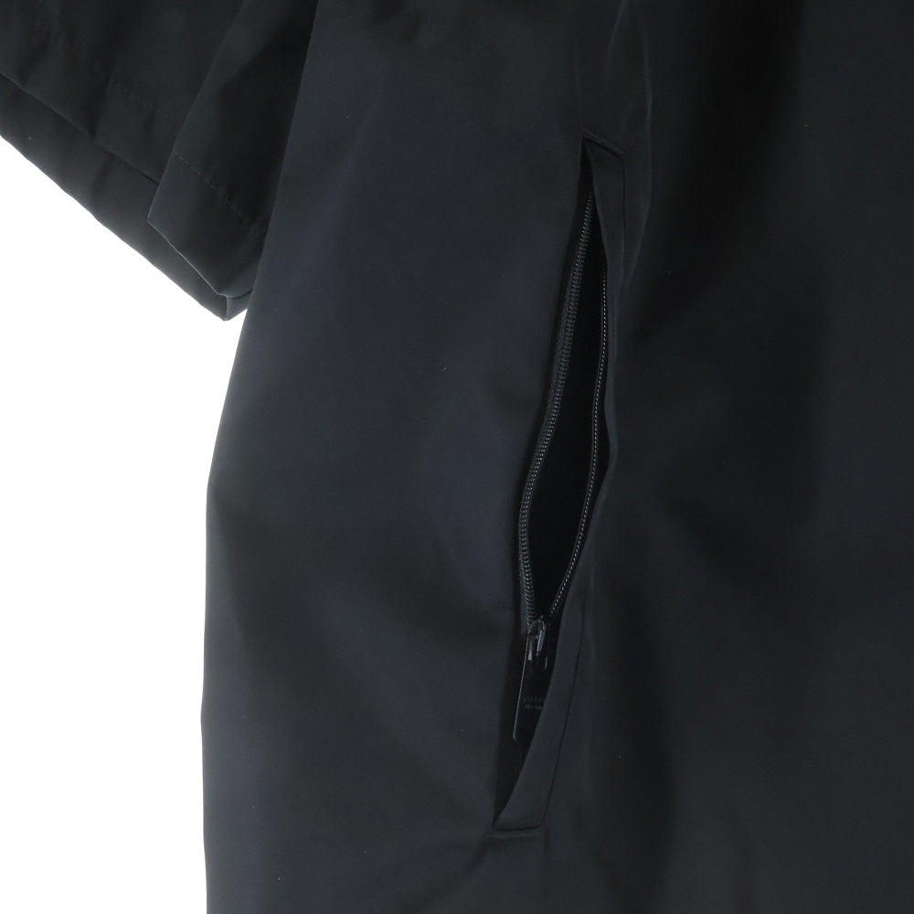 PRADA(プラダ) RE-NYLON リナイロン トライアングルロゴ ナイロン オープンカラー 半袖シャツ ブラック SC449 S182 1WQ8