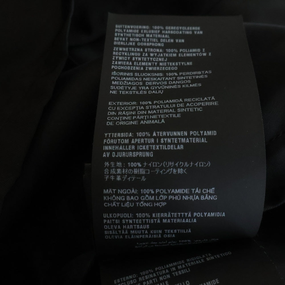PRADA(プラダ) RE-NYLON リナイロン トライアングルロゴ ナイロン オープンカラー 半袖シャツ ブラック SC449 S182 1WQ8