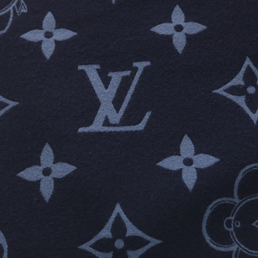 LOUIS VUITTON(ルイヴィトン) 23年 モノグラム ヴィヴィエンヌ ウールマフラー ブルー M77129 レディース